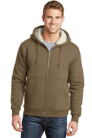 CornerStoneHeavyweight Sherpa-Lined Hooded Fleece Jacket. CS625-Sweatshirts/Fleece-Brown-6XL-JadeMoghul Inc.