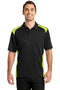 CornerStoneSelect Snag-Proof Two Way Colorblock Pocket Polo. CS416-Workwear-Black/ Shock Green-4XL-JadeMoghul Inc.