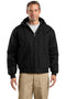 CornerStoneTall Duck Cloth Hooded Work Jacket. TLJ763H-Sweatshirts/Fleece-Black-4XLT-JadeMoghul Inc.
