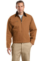 CornerStoneTall Duck Cloth Work Jacket. TLJ763-Outerwear-Duck Brown/ Brown-4XLT-JadeMoghul Inc.