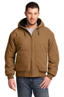 CornerStoneWashed Duck Cloth Insulated Hooded Work Jacket. CSJ41-Workwear-Duck Brown-6XL-JadeMoghul Inc.