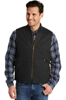 CornerStoneWashed Duck Cloth Vest. CSV40-Workwear-Black-4XL-JadeMoghul Inc.