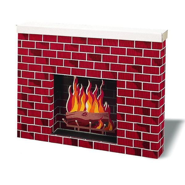 CORRUGATED FIREPLACE 38X7X30-Arts & Crafts-JadeMoghul Inc.