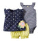 Cotton 3-Pieces Baby Girls Clothing Set-Orange-6M-JadeMoghul Inc.