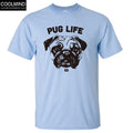 cotton casual pug life mens t shirts top quality fashion short sleeve men tshirt men's tee shirts tops men T-shirt 2017 T01-L BLUE-XS-JadeMoghul Inc.