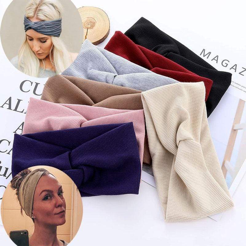 Cotton Elastic Knot Headbands Hair Accessories For Baby Girl Twist Cross Hairband Makeup Head Band 2020 Women Fashion Hair Ties AExp