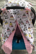 cotton new free shipping baby Car Seat Canopy cover infant children animal deer dinosaur owl carseat cover baby canopies-pink tent-JadeMoghul Inc.