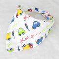 Cotton Newborn Baby Bibs Cute Feeding Bib Baby Nursing Bandana Burp Cloth For Girls And Boys Double Side Baby Scarf-Cars-JadeMoghul Inc.