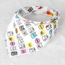 Cotton Newborn Baby Bibs Cute Feeding Bib Baby Nursing Bandana Burp Cloth For Girls And Boys Double Side Baby Scarf-Cat Faces-JadeMoghul Inc.