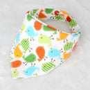 Cotton Newborn Baby Bibs Cute Feeding Bib Baby Nursing Bandana Burp Cloth For Girls And Boys Double Side Baby Scarf-Happy Birds-JadeMoghul Inc.