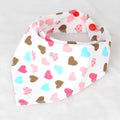 Cotton Newborn Baby Bibs Cute Feeding Bib Baby Nursing Bandana Burp Cloth For Girls And Boys Double Side Baby Scarf-Love Hearts-JadeMoghul Inc.