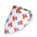 Cotton Newborn Baby Bibs Cute Feeding Bib Baby Nursing Bandana Burp Cloth For Girls And Boys Double Side Baby Scarf-Red Fox-JadeMoghul Inc.