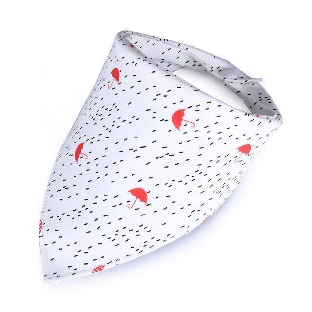 Cotton Newborn Baby Bibs Cute Feeding Bib Baby Nursing Bandana Burp Cloth For Girls And Boys Double Side Baby Scarf-Umbrella-JadeMoghul Inc.