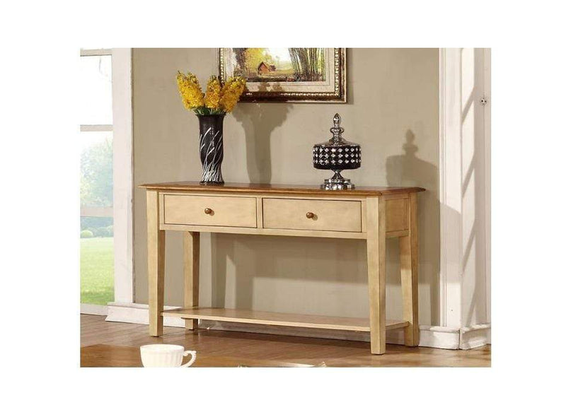 Couches Couch - 16" X 50" X 30" Two Tone Hardwood Sofa Table HomeRoots