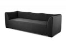 Couches Couch - 93" X 33" X 28" Charcoal Aluminum Sofa HomeRoots