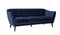 Couches Couches - 76" X 34" X 31" Blue Polyester Sofa HomeRoots