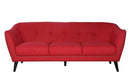 Couches Couches - 76" X 34" X 31" Red Polyester Sofa HomeRoots