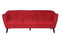 Couches Couches - 76" X 34" X 31" Red Polyester Sofa HomeRoots