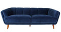 Couches Couches - 81" X 35" X 30" Blue Polyester Sofa HomeRoots