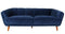 Couches Couches - 81" X 35" X 30" Blue Polyester Sofa HomeRoots