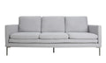 Couches Couches - 83" X 36" X 34" silver Polyester Sofa HomeRoots