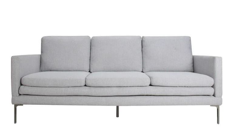 Couches Couches - 83" X 36" X 34" silver Polyester Sofa HomeRoots