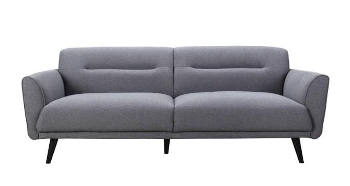 Couches Couches - 85" X 37" X 32" Gray Polyester Sofa HomeRoots