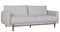 Couches Couches - 86" X 37" X 34" Oatmeal Polyester Sofa HomeRoots