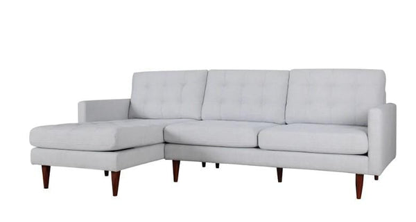 Couches Sectional Couch - 105" X 61" X 38" Beige Polyester Laf Sectional HomeRoots