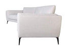 Couches Sectional Couch - 134" X 65" X 35" Oatmeal Polyester Raf Sectional HomeRoots