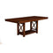 Counter Height Dining Table-Dining Tables-Brown-Rubberwood & Poplar Solids With Birch Veneer Mdf-JadeMoghul Inc.