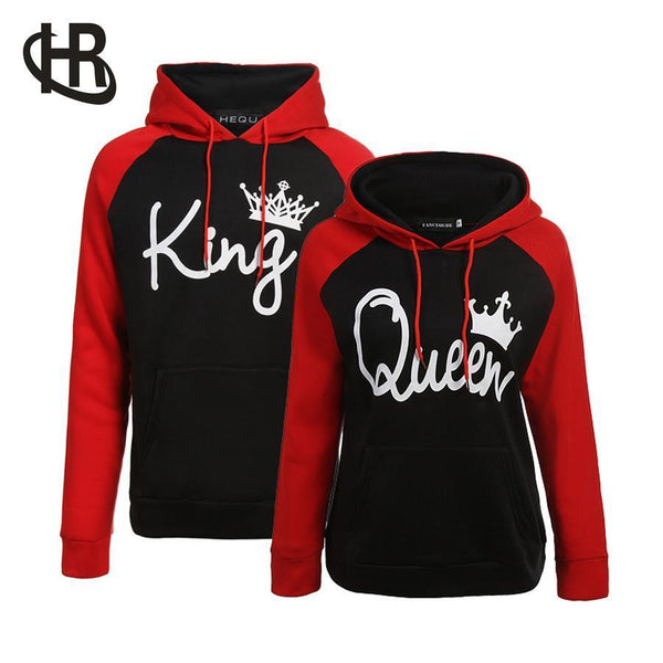 Couple Hoodie - King And Queen His and Hers - New Design Couple Matching Hoodie-Women Queen-S-JadeMoghul Inc.