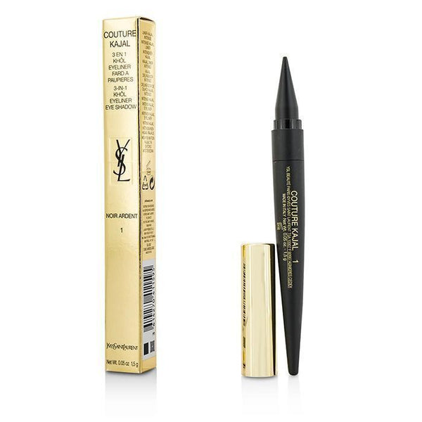 Couture Kajal 3 in 1 Eye Pencil (Khol-Eyeliner-Eye Shadow) - #1 Noir Ardent - 1.5g-0.05oz-Make Up-JadeMoghul Inc.