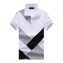 Covrlge 2018 Summer New Men's Polo Shirt Fashion Casual Cotton High Quality Short Sleeve Polo Shirt Black White Tops Male MTP060-White-L-JadeMoghul Inc.
