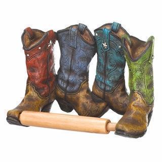 Home Decor Ideas Cowboy Boots Toilet Paper Holder