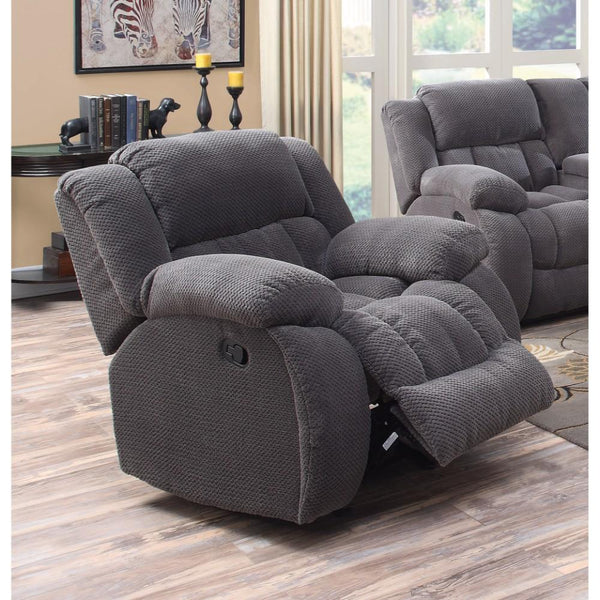 Cozy and Warm Glider Recliner Chair, Gray-Recliner Chairs-Gray-JadeMoghul Inc.