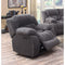 Cozy and Warm Glider Recliner Chair, Gray-Recliner Chairs-Gray-JadeMoghul Inc.