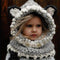 Cozy Warm Knitted Hat Scarf With Ears-Grey-JadeMoghul Inc.