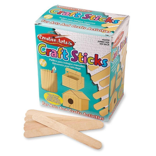 CRAFT STICKS JUMBO SIZE-Supplies-JadeMoghul Inc.