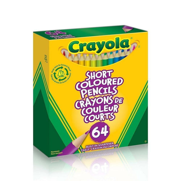 Crayola 64 Short Colored Pencils-Art & Drawing Toys-JadeMoghul Inc.