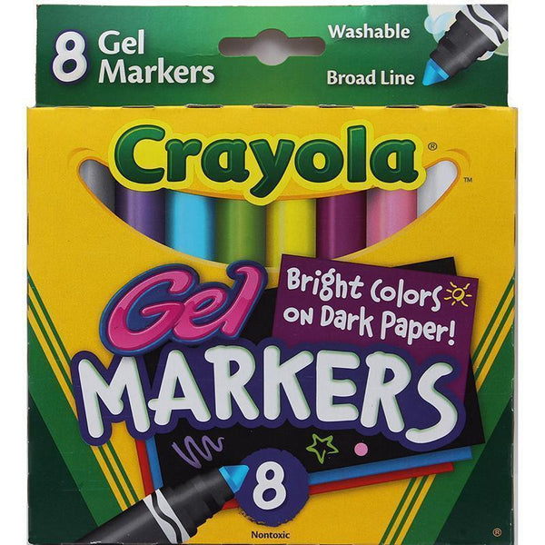 CRAYOLA 8CT GEL FX WASHABLE MARKERS-Arts & Crafts-JadeMoghul Inc.