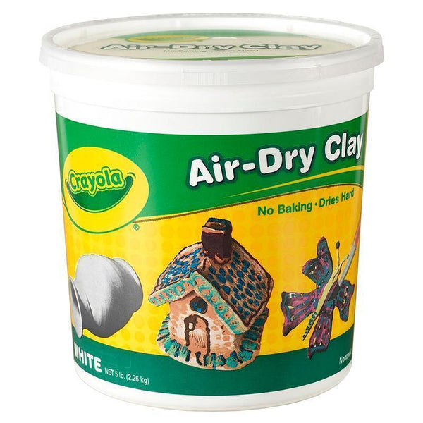 CRAYOLA AIR DRY CLAY 5 LBS WHITE-Arts & Crafts-JadeMoghul Inc.