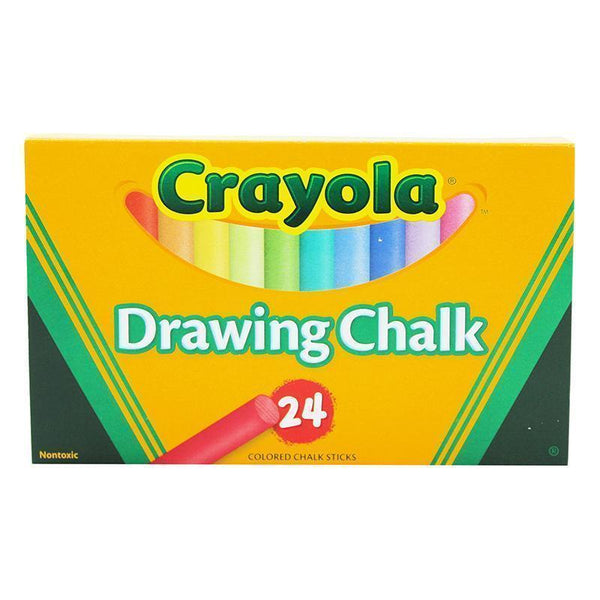CRAYOLA COLORED DRAWING CHALK 24PK-Arts & Crafts-JadeMoghul Inc.