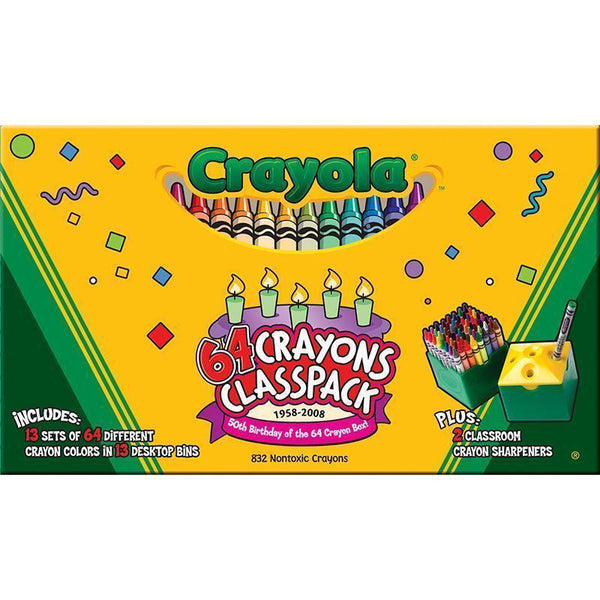 Crayola Jumbo Crayons Classpack, 200 Count & Colored Pencils, Bulk Classpack