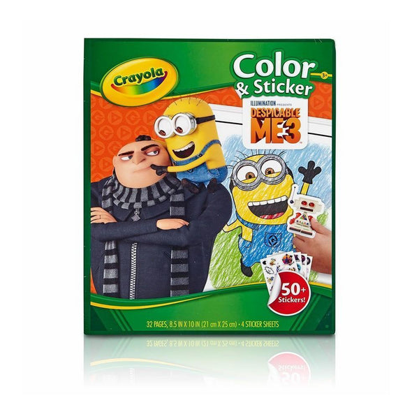 Crayola Despicable Me 3 Colour & Sticker Book-Toy-JadeMoghul Inc.