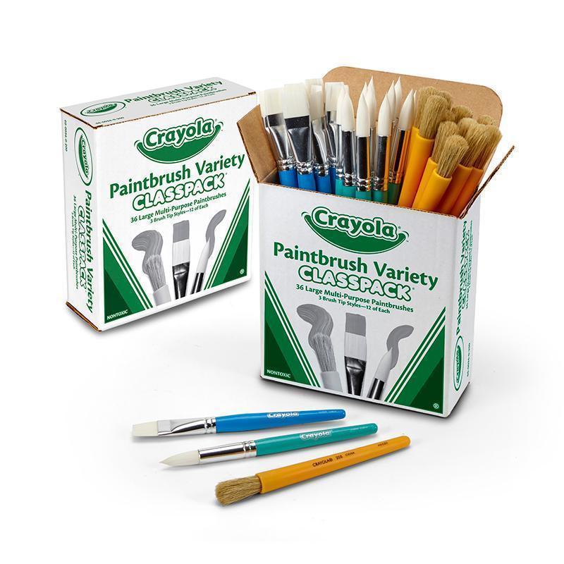 CRAYOLA PAINTBRUSH VARIETY CLASSPK-Arts & Crafts-JadeMoghul Inc.