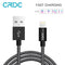 CRDC USB For iPhone Cable MFi Lightning Cable For iPhone x 7 SE iPad 2.4A Fast Charger Phone Data Cable for iPhone 6S 8 plus etc-Black-120CM-JadeMoghul Inc.