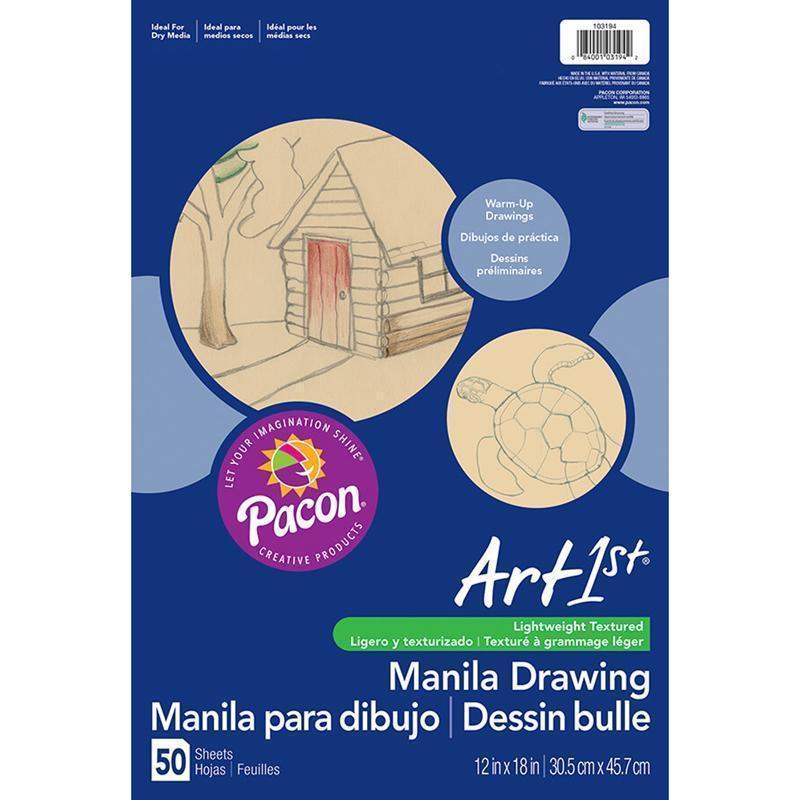 CREAM MANILA DRAWING PAPER 12 X 18-Arts & Crafts-JadeMoghul Inc.