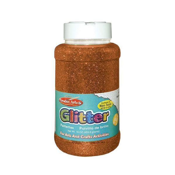 CREATIVE ARTS GLITTER 1LB CAN ORNG-Supplies-JadeMoghul Inc.