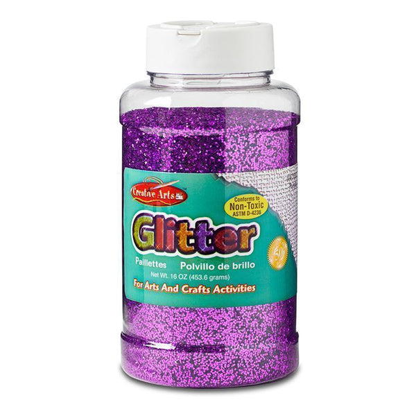 CREATIVE ARTS GLITTER 1LB CAN PRPL-Supplies-JadeMoghul Inc.